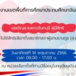 สพป.จันทบุรี เขต 2 ขอเชิญชวนชาวจันทบุรี ผู้มีสิทธิ ไปใช้สิทธิเลือกตั้งสมาชิกสภาผู้แทนราษฎร (ส.ส)