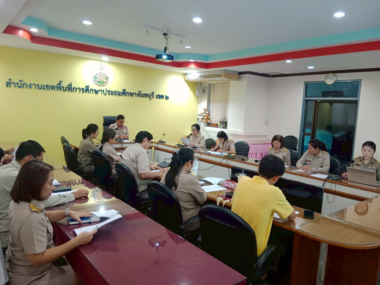 การประชุมคณะกรรมการประเมินคุณธรรมและความโปร่งใส ในการดำเนินงานของสถานศึกษาออนไลน์ ประจำปีงบประมาณ พ.ศ. 2568 (คณะกรรมการตรวจ OIT ระดับสำนักงานเขตพื้นที่การศึกษา)