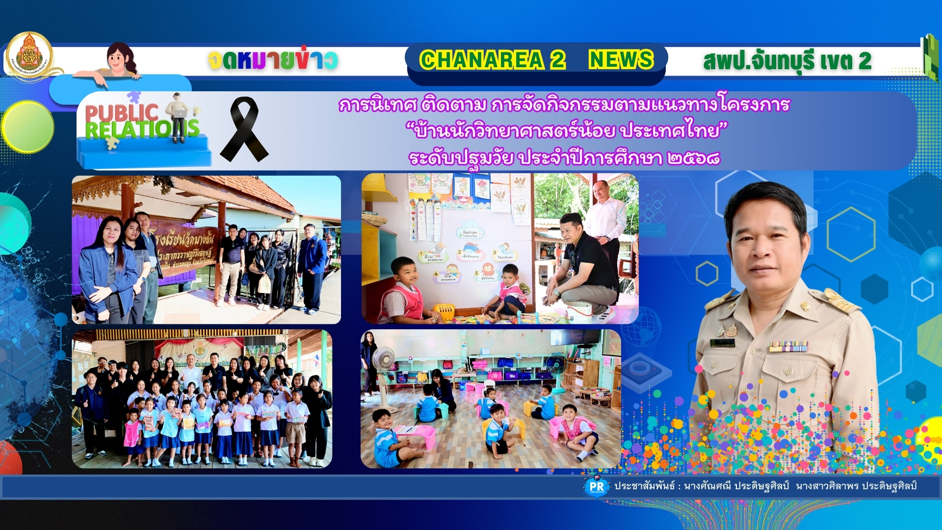 การนิเทศ ติดตาม การจัดกิจกรรมตามแนวทางโครงการ “บ้านนักวิทยาศาสตร์น้อย ประเทศไทย” ระดับปฐมวัย ประจำปีการศึกษา ๒๕๖๘